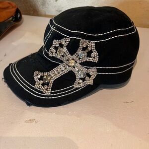 Evergreen headwear for Vintage‎ Factory Shop 80s retro blinged adjustable hat.